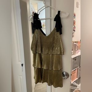show me your mumu gold mini dress